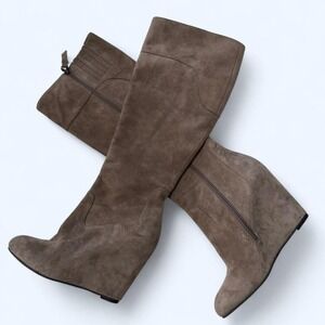 Via Spiga brown suede knee high boots Size US 6 #kneehighboots #suede